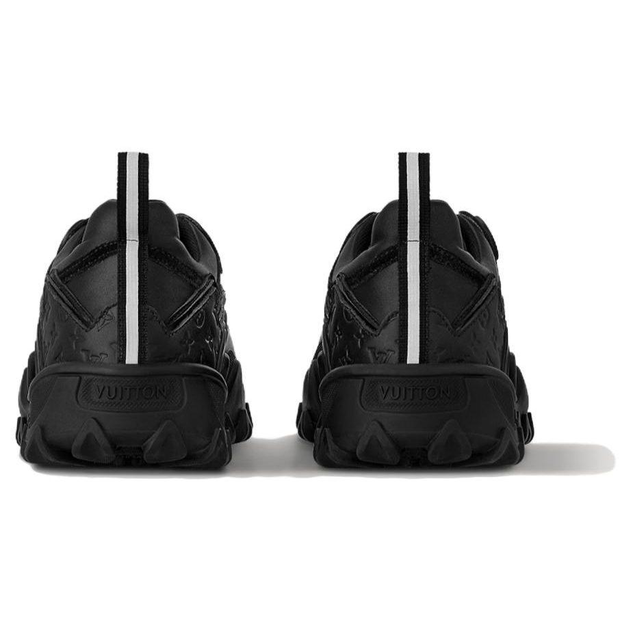 Louis Vuitton RUSH Низкие повседневные туфли из кожи, устойчивые к истиранию, женские, черные 1ACMU8