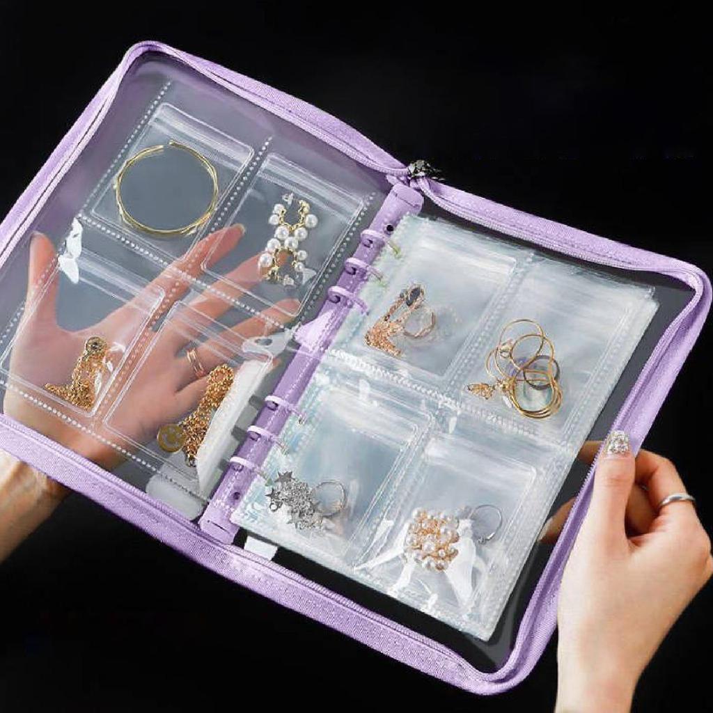 Органайзер для книг и сережек для хранения ювелирных изделий, чехол для подарка, прозрачная сумка для