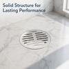 Round Shape Floor Drain Cover Adjustable Clamp Grate Cover Weather Resistant Drain Strainer  Patios