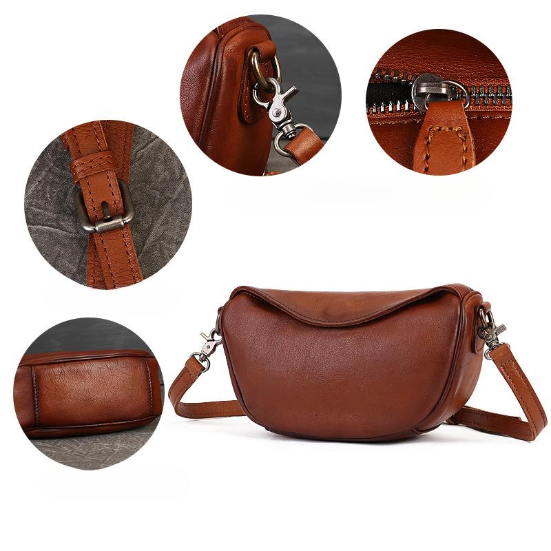 Сумка ручной работы из натуральной кожи, женская винтажная сумка-седло премиум-класса, мягкая сумка через плечо из коровьей кожи, простая сумка через плечо для поездок на работу