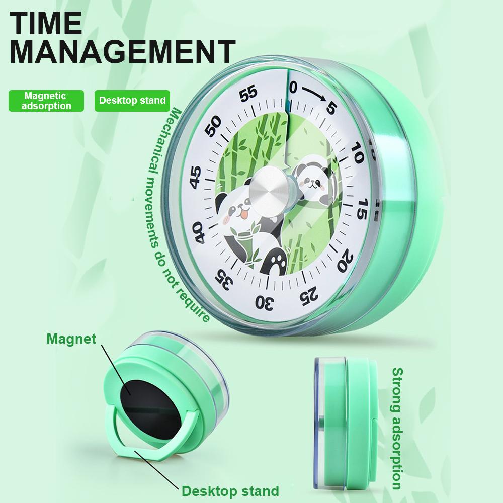 Механический Магнитный Таймер 60 Минут для Студентов Учителей Будильник Таймер для Приготовления с Громким Звонком Визуальный Таймер Кухонный Таймер