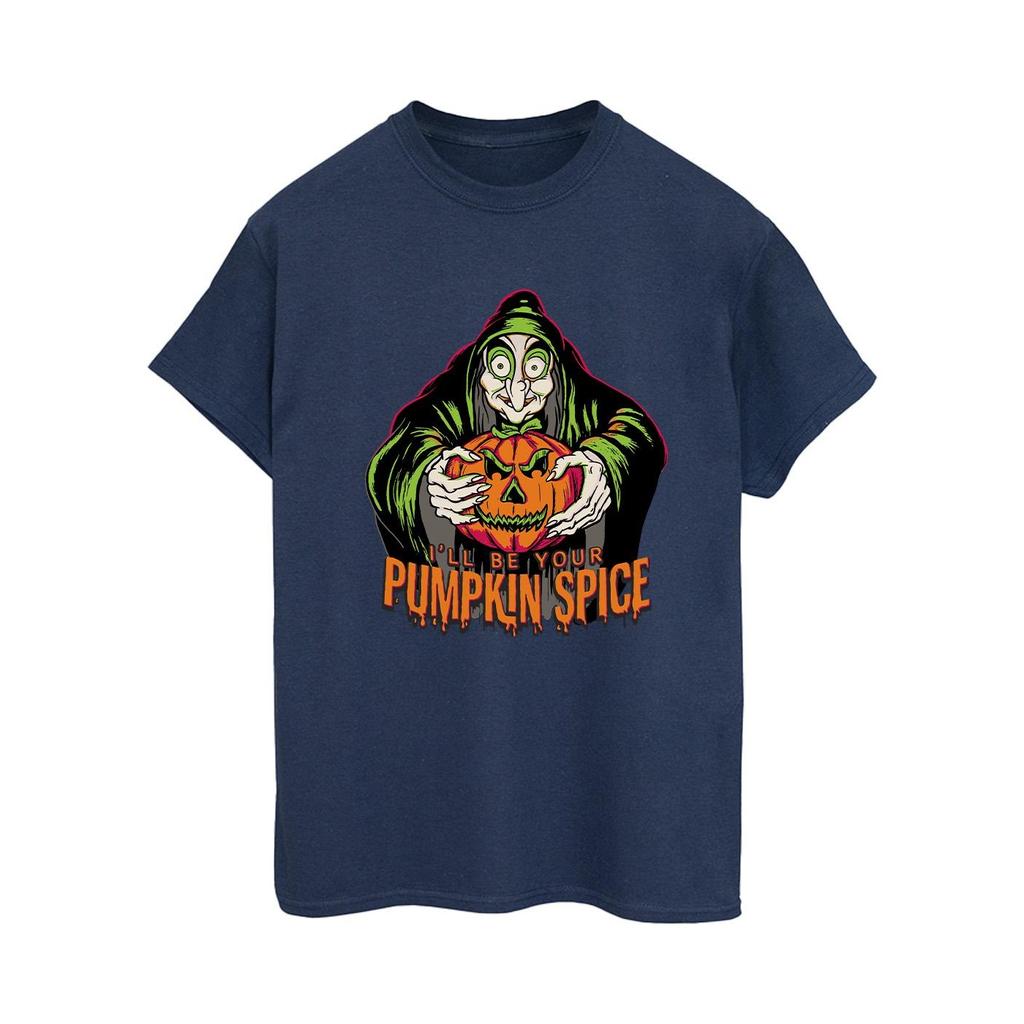 Disney Womens/Ladies Pumpkin Spice Evil Queen Cotton Boyfriend T-Shirt