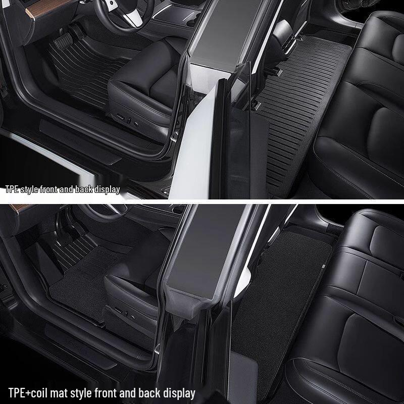 Совместимые коврики для Tesla Model 3/Y: Водитель, Пассажир, Задний ряд