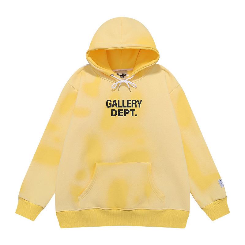 Трансграничный американский модный бренд GALLERY DEPT худи-куртка с принтом tie-dye с буквами, мужская и женская, уличная мода, худи