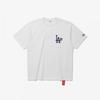 New Era Mlb La Dodgers Кольцо Чемпиона T-shirt Белый 15147550