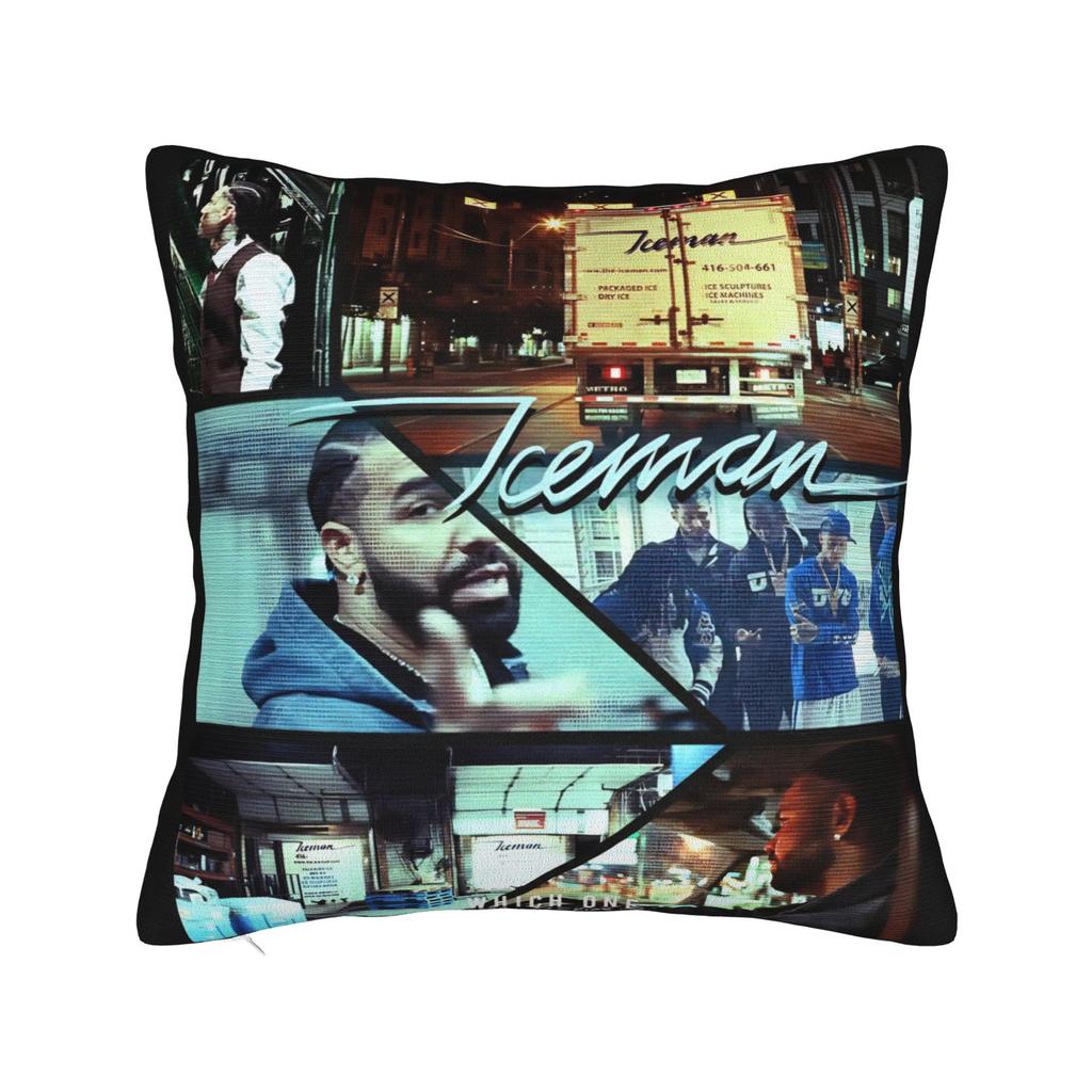 Drake Iceman Album Pillow Cover Stuff Printed Cushion Cover Gift Throw Pillow Case Cover Seater Multiple Sizes