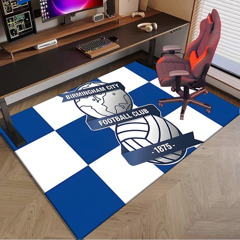 Birming-ham Football Club Printed Area Rug for Office, Chair Rug, Decorative Carpet Floor Mat, Large Size Fan gifts Christmas gifts