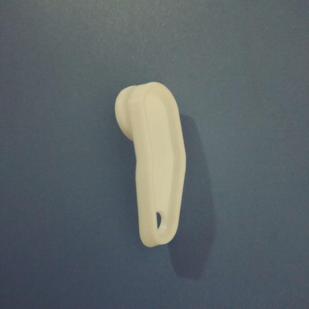 50 шт. белые крючки для карнизов, пластиковые аксессуары для штор, простые в использовании крючки для драпировок, душ