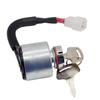 Выключатель зажигания с 2 ключами для Kubota Tg1860G Zd18 Zd18F Zd21 Zd21F 66101-55200