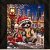 Christmas Raccoon Shirt, Funny Holiday Comfort Colors Tee, Winter City Raccoon Gift