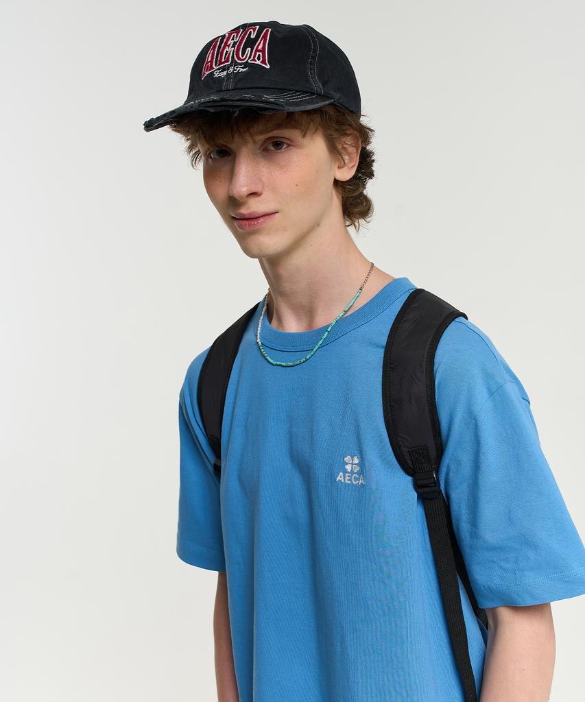 AECA Everyday Aeca Clover Half Sleeve Tee-Blue