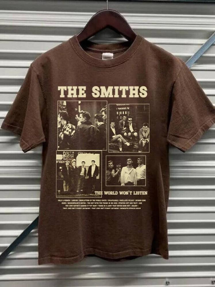 The Smiths Tshirt The World Won039t Listen Album Unisex Tshirt Reprint KH9395 Unisex T-Shirt
