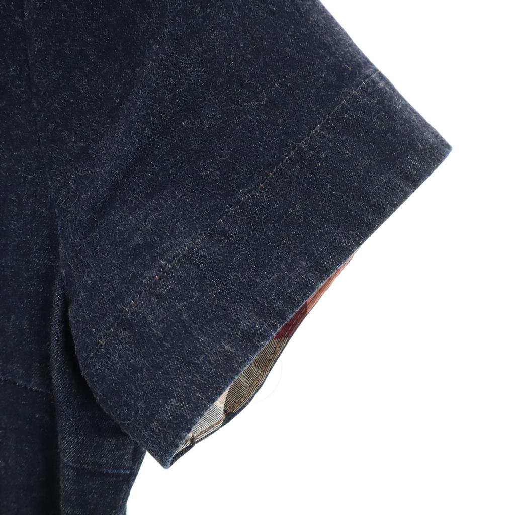BLUE LABEL CRESTBRIDGE Джинсовое мини-платье с коротким рукавом 38 Индиго Женское Б/у