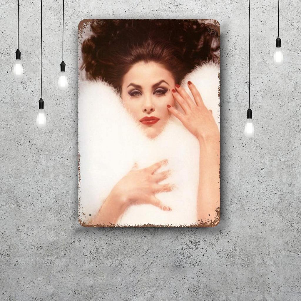 Sherilyn Fenn Retro Vintage Tin Sign Poster Decorative Plaque Metal Plate Wall Decor