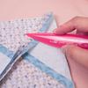 Pink Point Turner & Seam Creaser - 3-in-1 Sashiko Awl Fabric Scoring Tool Quilting Presser Origami Folder for Sewing Paper Craft