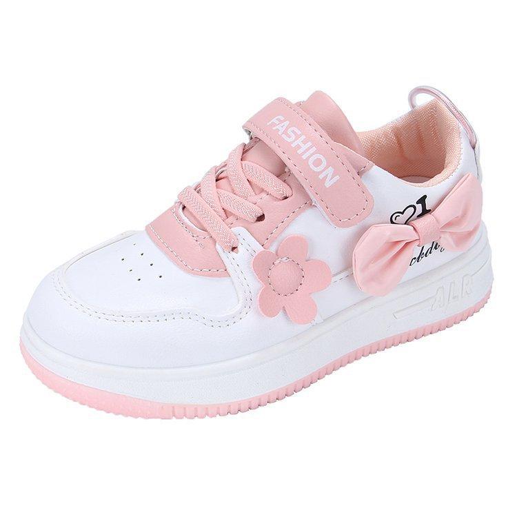 Girls' sneakers with cute floral designs2026Spring and Autumn New Style Casual Shoes for Girls, Suitable for Older Children, Elegant Design