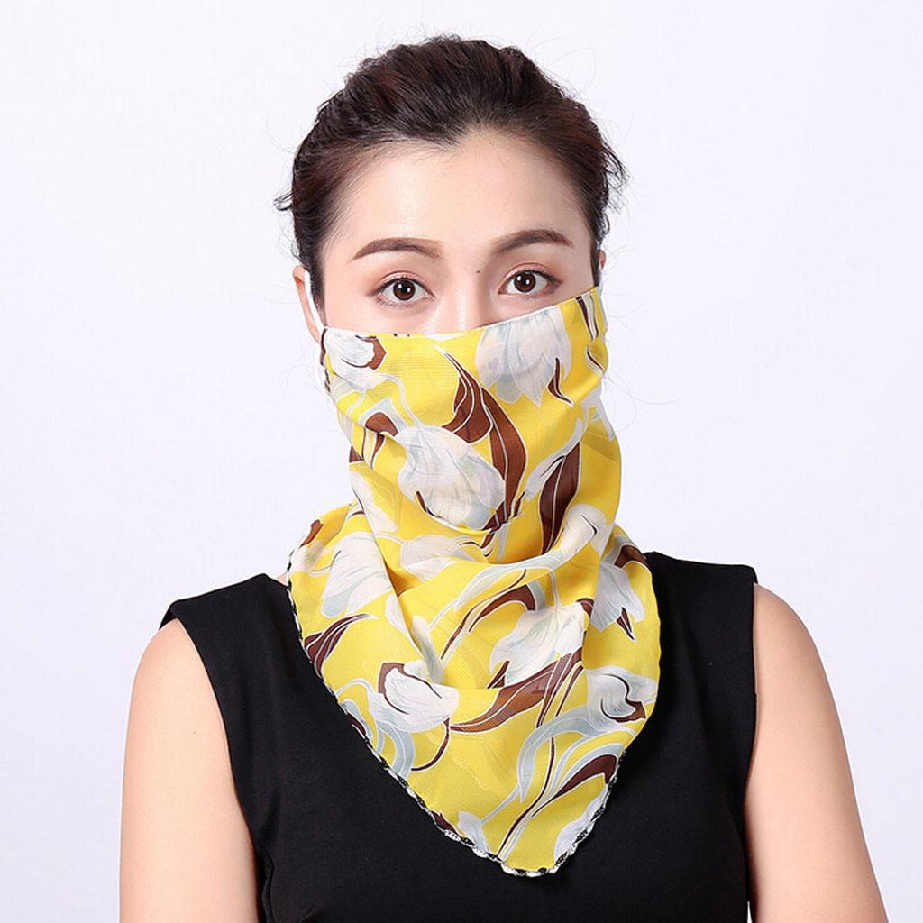 Women Sun Protection Print Scarf Neck Scarf