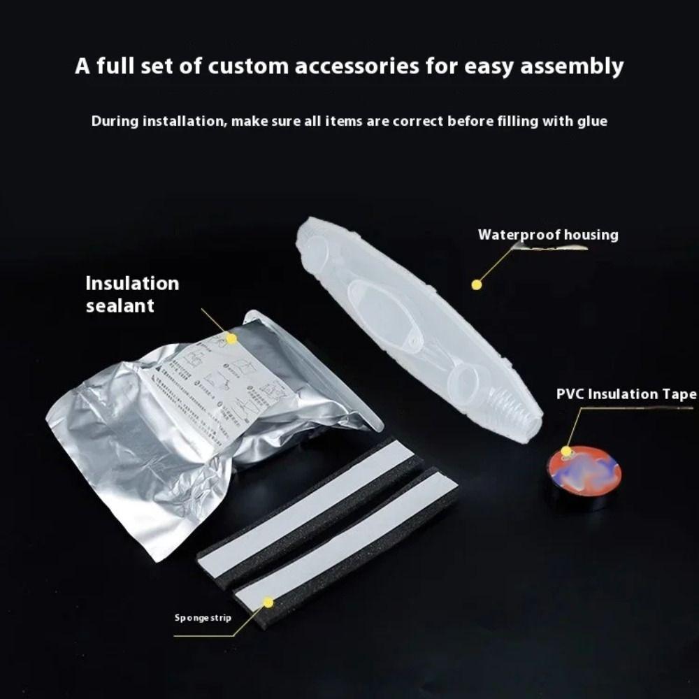 PP Waterproof Junction Box Strong Resilience Seal IP68 Junction Box Not Aging No Deformation Glue Filled Junction Box