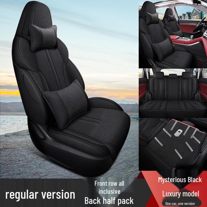 Чехол-подушка на сиденье XM из льна для Changan CS75PLUS - Стильная всесезонная защита