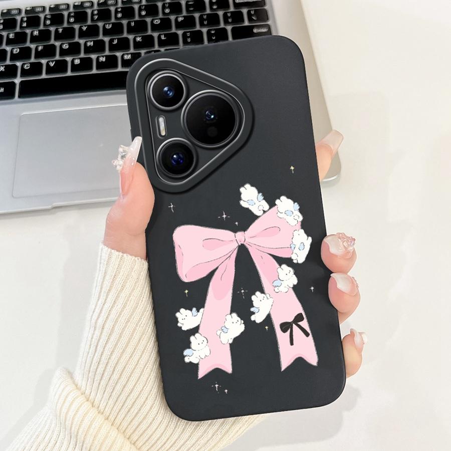 For Huawei Pura 70 Case Pura 70 Pro Back Cover Flower Slim Soft Silicone Funda Huawei Pura 70 Pro+ Shockproof Capa