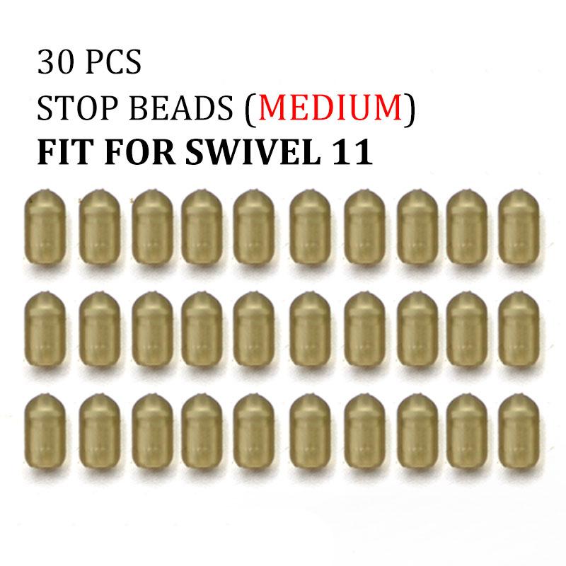 30 шт., аксессуары для ловли карпа, поворотные стопорные бусины, противозапутывающиеся рукава, стопоры для бега, кормушки, снасти