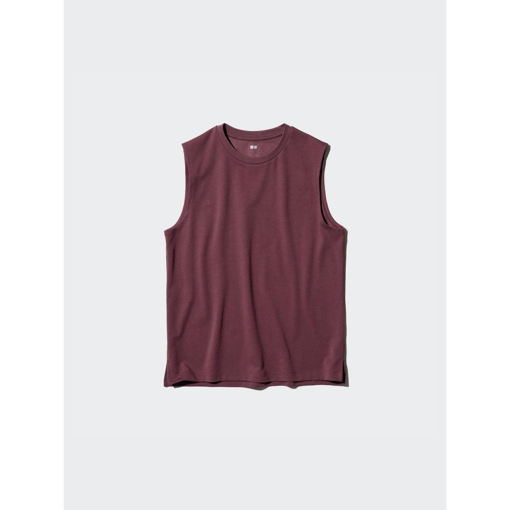 Uniqlo Японская хлопковая майка Air Rhythm без рукавов