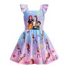 Girls Summer Dress Demon Hunter Pop Princess Kids Dress