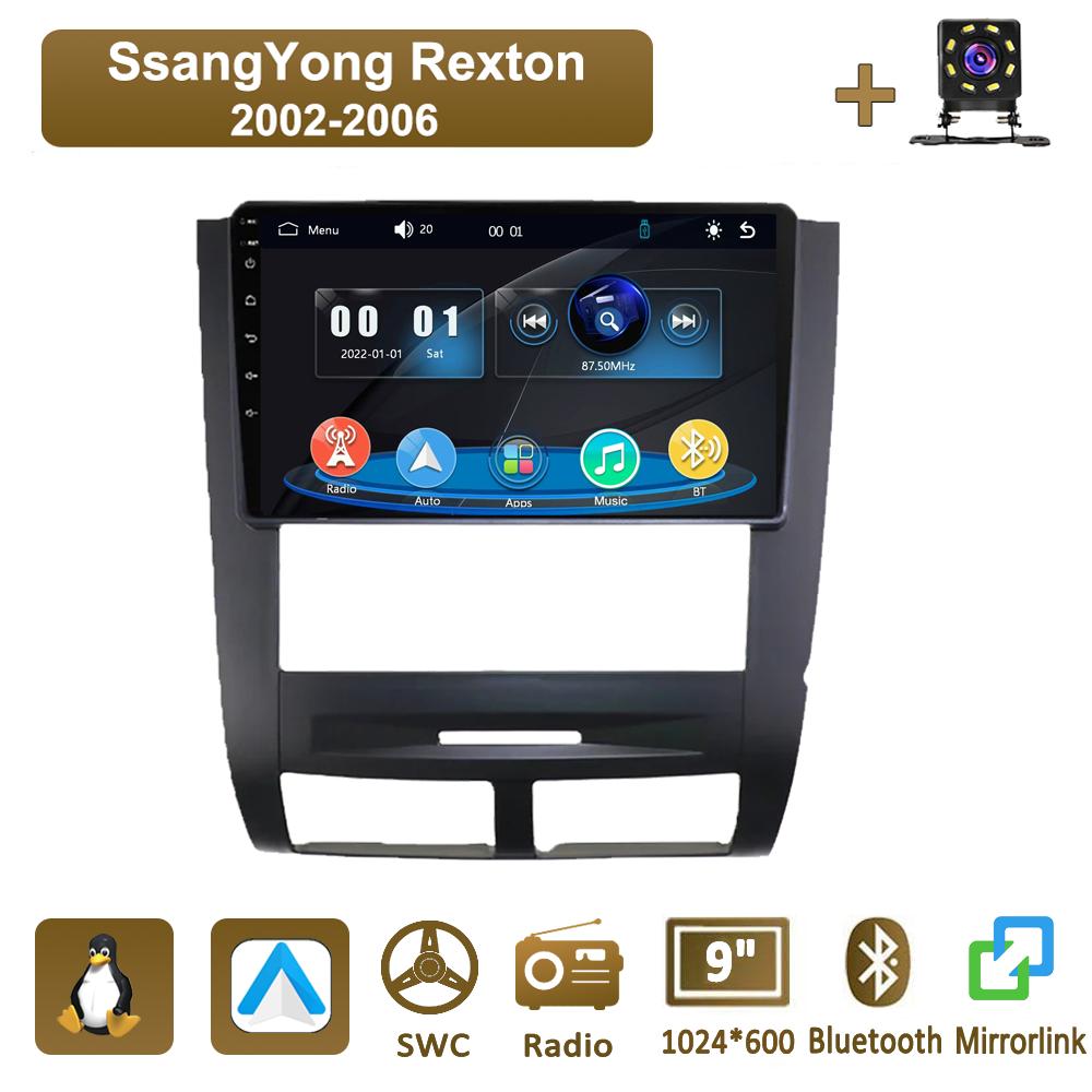 icreative Автомагнитола Мультимедиа MP5 Плеер Головное Устройство Стерео BT Для SSANGYONG Rexton 2002 - 2006