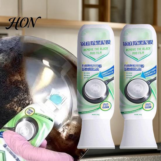 Pot Pan Cleaner Remove Black Stain Remover for Pots & Pans, Heavy Duty Cleaner, All Purpose Cookware Bottom of Easy Oil Deep