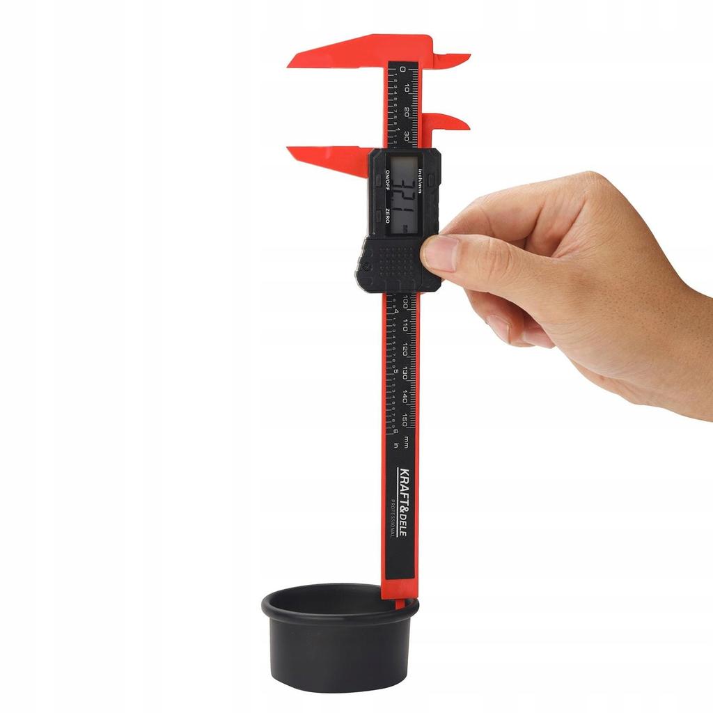 Electronic Digital Caliper LCD 0-150 Plastic Kraft&Dele