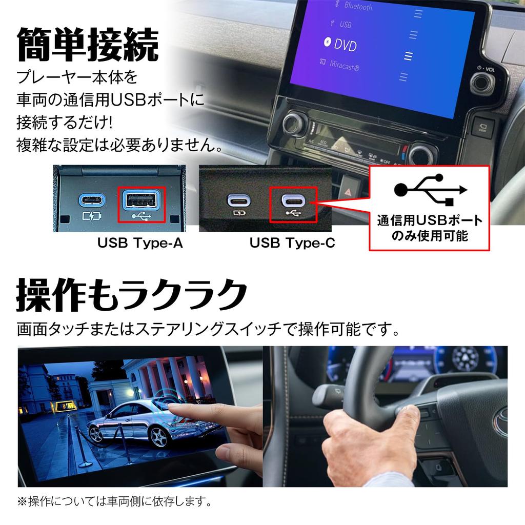MAXWIN DVD-привод для автомобилей (Toyota, Lexus) - USB-подключение, Вертикальное/Горизонтальное крепление, Внешний, Слот-загрузка, Plug and Play (DA-DVD03)