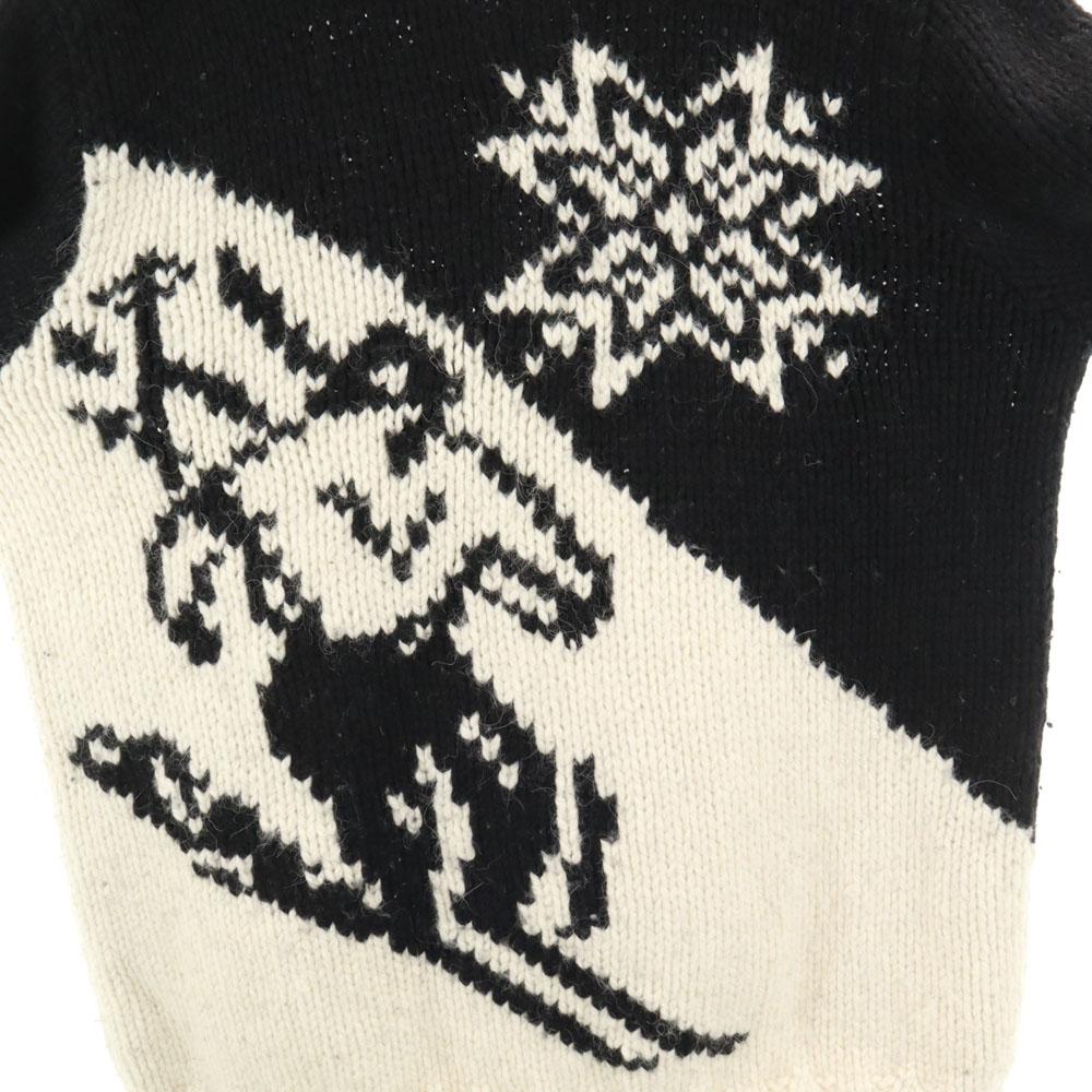 POLO SPORT RALPH LAUREN Шерстяная смесь ручная вязка С длинным рукавом С V-образным вырезом свитер Мужской Б/у