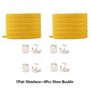 1Set No Tie Elastic Shoelace W/Shoe Buckle Leisure Sneakers   Unisex Shoe Lace