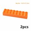 Big Size Building Blocks 2X8 Dots Thick Figures Bricks Educational Creative Toys With Large Particles For Kids