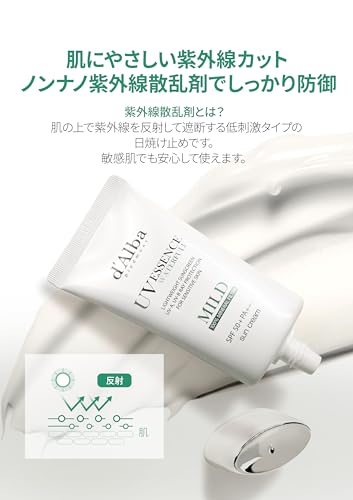 Солнцезащитный крем Waterfull Mild (50мл) лицо тело - Солнцезащитный крем УФ-защита чувствительная кожа низкое раздражение без абсорберов SPF50+/PA++++ веганский устойчивый к поту