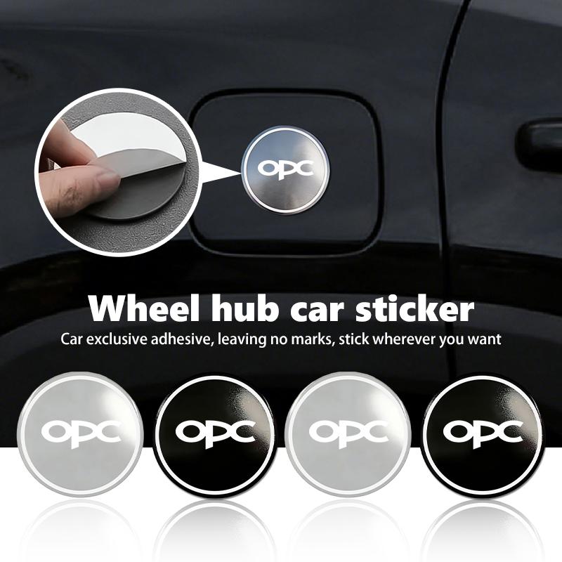 Aluminum Badge Auto Wheel Center Cover Stickers Hub Caps Decals For Opel Astra H K J G Corsa E D OPC Insignia B Vectra Mokka