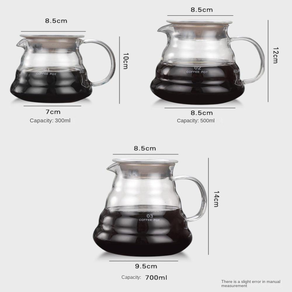 With Glass Handle Glass Coffee Pot Vshape Mouth Coffee Cup Simplicity Coffee Utensils