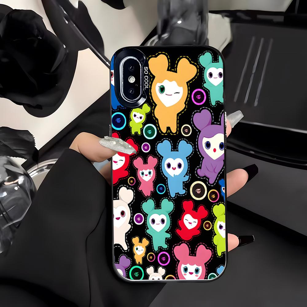 Kpop T-twiceS-ES Phone Case For IPhone 17 Air 16 E 15 14 Plus 13 12 11 Pro Max Colored Silver Cover