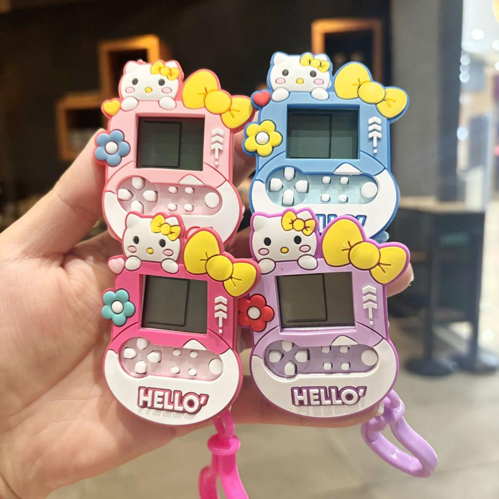 Mini handheld game console keychain pendant childhood memories toys local push small gifts wholesale