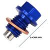 Aluminum Magnetic Drain Bolt for YZ450F YZ125 YZ250F Motorcycle Oil-Service Maintenance, Sealing Washer Included for Routine Garage Work