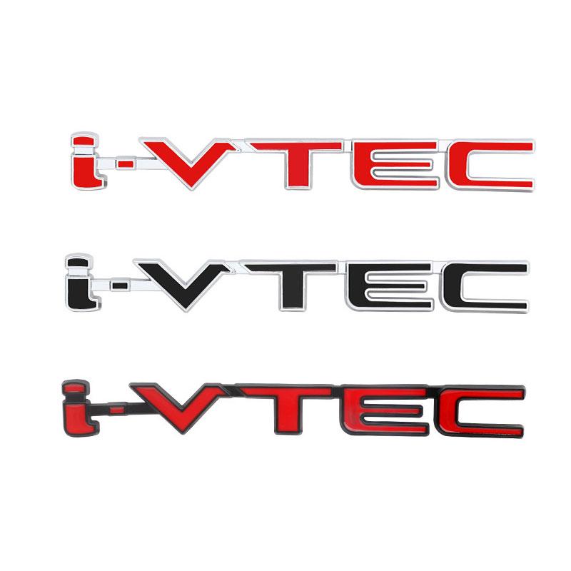 Ivtec i-vtec letter badge car stickers for honda 10th generation new CIVIC Accord car logo modification rear trunk metal labels GI7