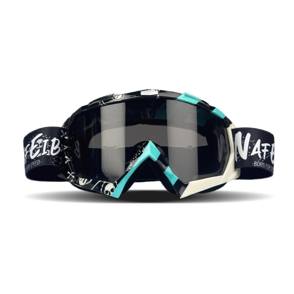 2026 Vibrant Frame Design Motocross Goggles UV400 Lens Lightweight Durable Adjustable Strap Outdoor Sports Riding Goggles