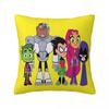 Cartoon Go Pillow Cover T-Teen Square Pillow Case Cushion Cover Retro Trendy Graphic Pillowcases For Sofa Home Decorative