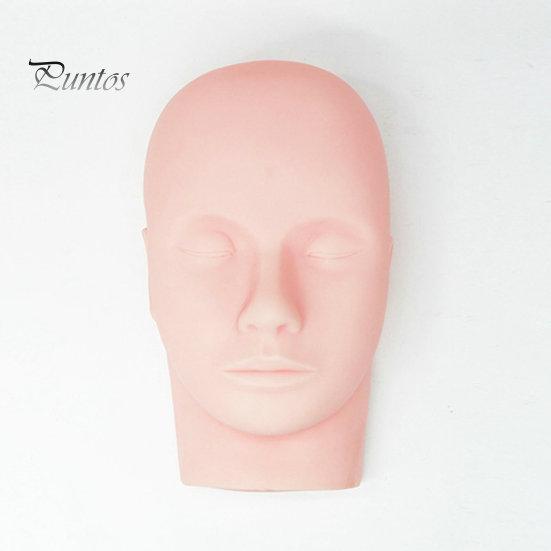 Головка манекена для практики, легкое крепление, гладкая, мягкая, профессиональная голова манекена с ресницами для обучения макияжу