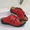 Women's Shoes On Sale New Open Toe Women's Slippers Summer Rome Solid Hollow Out Shoes Female Wedge Casual Beach Slippers