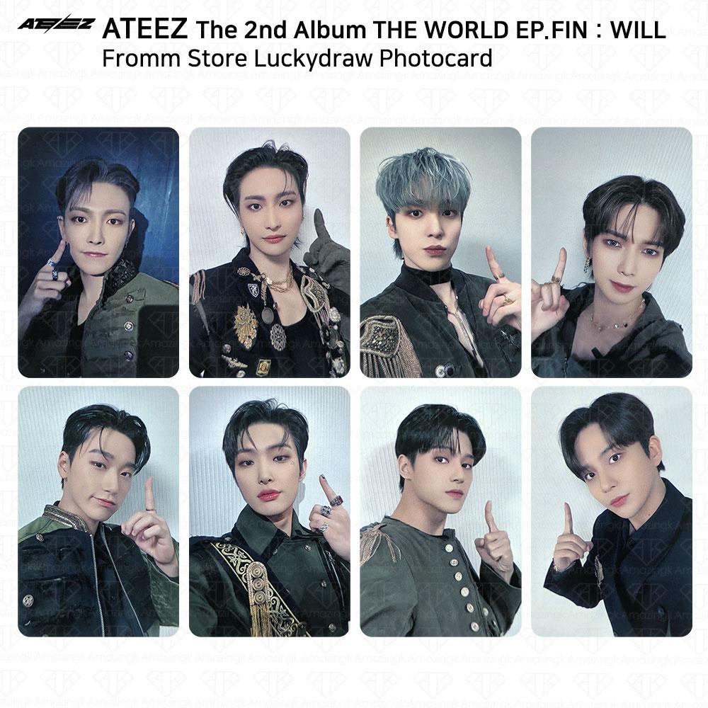 ATEEZ THE WORLD EP.FIN WILL Fromm Store Lucky Draw Фотокарточка KPOP