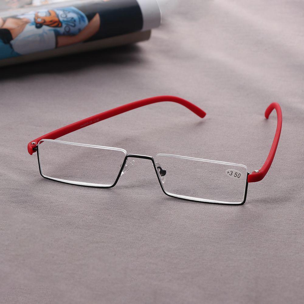 Vision Care Portable TR90 Reading Glasses Half Frame Semi Rimless Reader Eyeglasses