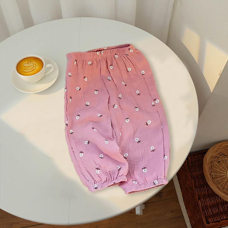 Trendy Summer Mosquito-Proof Lantern Pants for Boys and Girls - Lightweight, Fashionable, and Versatile.