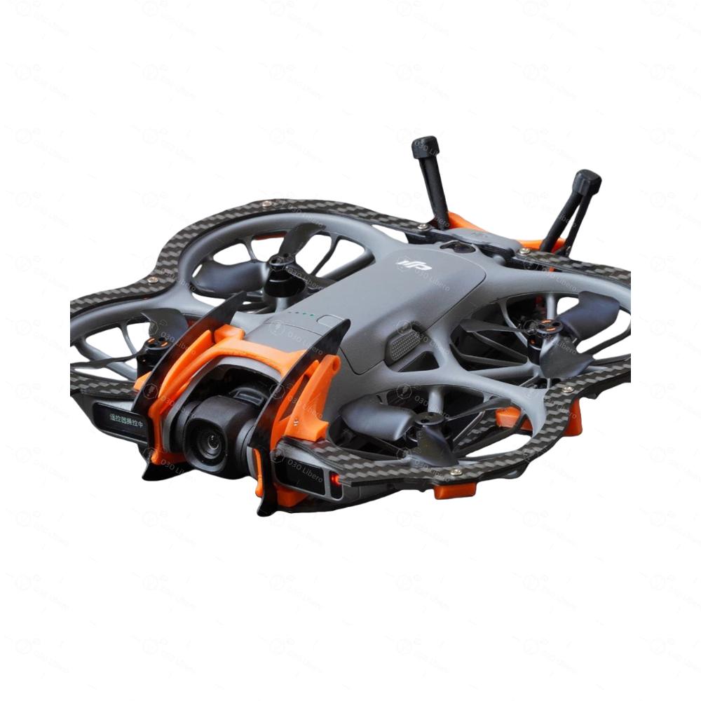 360° Углеродное волокно Полная защита Усиленная броня для дрона DJI Neo 2 Защитное кольцо-бампер Защитный стержень Аксессуары для дрона