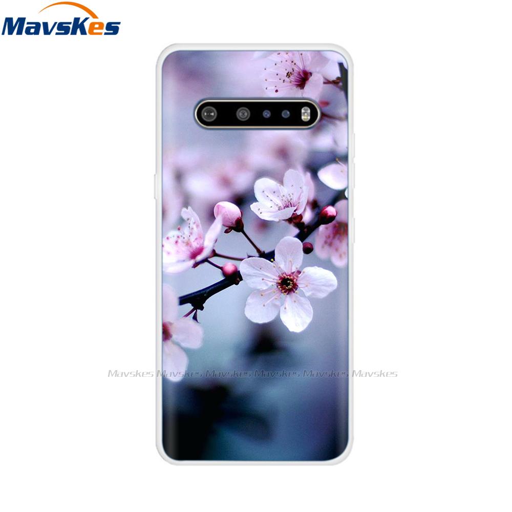 Силиконовый чехол для LG V60 ThinQ 5G, чехол, мягкая ТПУ задняя крышка, чехол для телефона с печатью для LG V60 V50 ThinQ 5G, чехол, Fundas, бампер